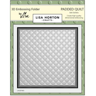 Lisa Horton Crafts 3D Embossing Folder - Padded Quilt